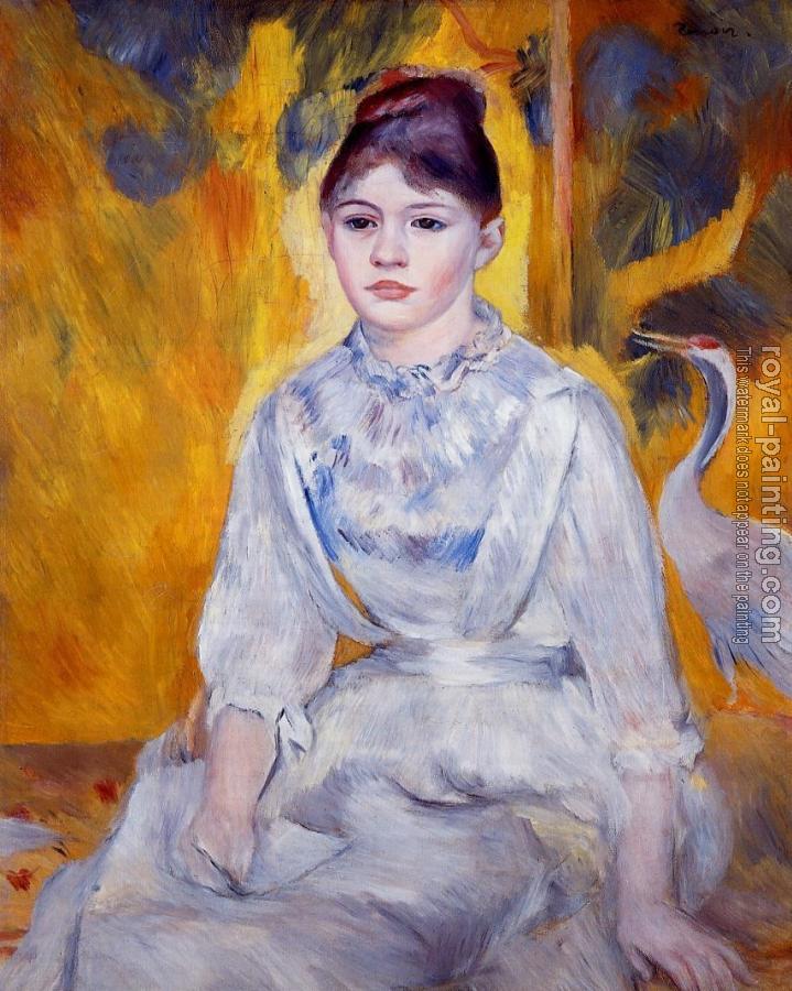 Pierre Auguste Renoir : Young Woman with Crane